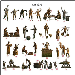 現(xiàn)代民俗人物銅雕塑 現(xiàn)代民俗人物銅雕塑