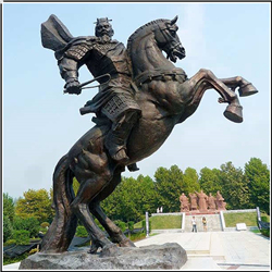 曹操騎馬銅雕塑 曹操騎馬銅雕塑