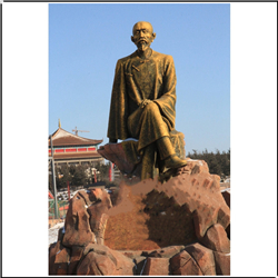 歷史作家蒲松齡人物坐像銅雕塑 歷史作家蒲松齡人物坐像銅雕塑