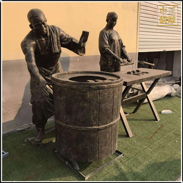 大燒餅人物銅雕塑.jpg 大燒餅人物銅雕塑.jpg