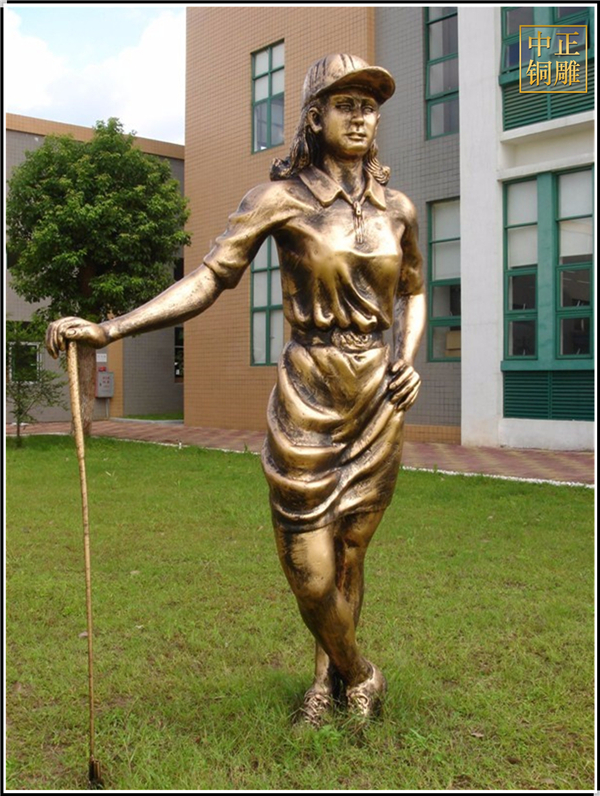 西方女孩打高爾夫人物銅像.jpg 西方女孩打高爾夫人物銅像.jpg