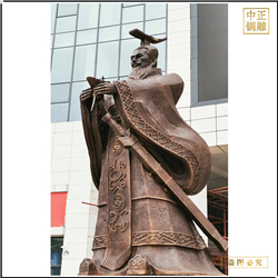 大型純銅曹操人物銅雕塑 大型純銅曹操人物銅雕塑