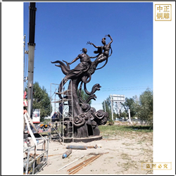 鳳凰於飛雕塑加工 鳳凰於飛雕塑加工