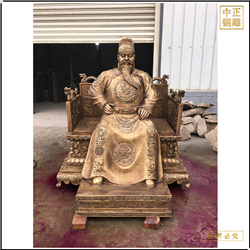 古代朱棣皇帝雕塑鑄造 古代朱棣皇帝雕塑鑄造