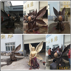 鑄銅西方人物雕塑