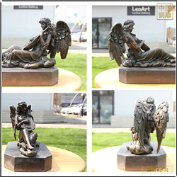 西方小天使彈琴銅雕塑鑄造 西方小天使彈琴銅雕塑鑄造