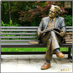 西方園林看書人物雕塑 西方園林看書人物雕塑