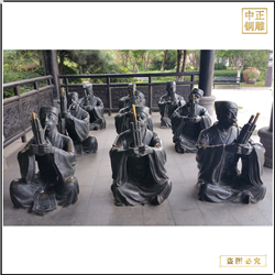 公園古代人物銅雕塑 公園古代人物銅雕塑