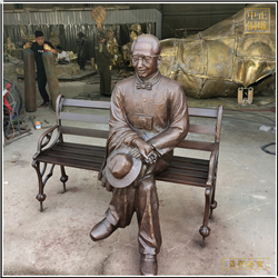 室外休息人物銅雕塑 室外休息人物銅雕塑