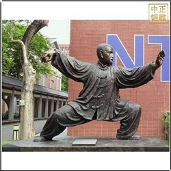 打太極人物銅雕塑 打太極人物銅雕塑