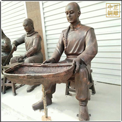 鑄銅中醫文化雕塑