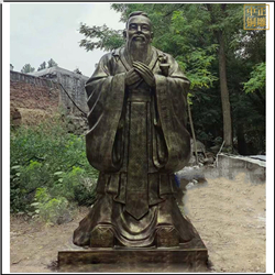 2.6米高孔子雕塑鑄造 2.6米高孔子雕塑鑄造