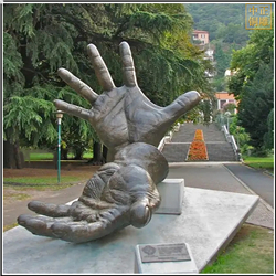 大型室外銅手掌雕塑 大型室外銅手掌雕塑