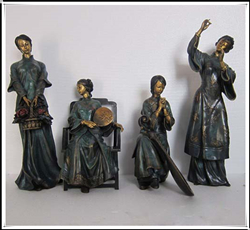 侍女鑄銅雕塑 侍女鑄銅雕塑