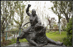 武松打虎銅雕塑 武松打虎銅雕塑