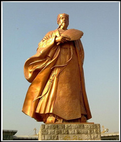 諸葛亮雕塑|諸葛亮銅像