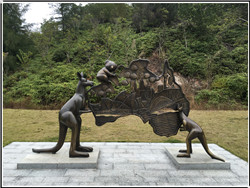 園林動物雕塑|袋鼠雕塑