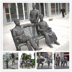 鑄銅步行街雕塑 鑄銅步行街雕塑