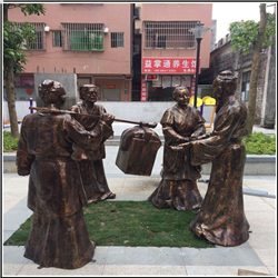 古代人物聊天銅雕塑 古代人物聊天銅雕塑