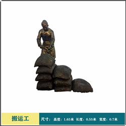 搬運(yùn)工人物銅雕塑 搬運(yùn)工人物銅雕塑