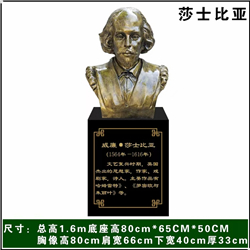 莎士比亞西方人物銅雕塑 莎士比亞西方人物銅雕塑